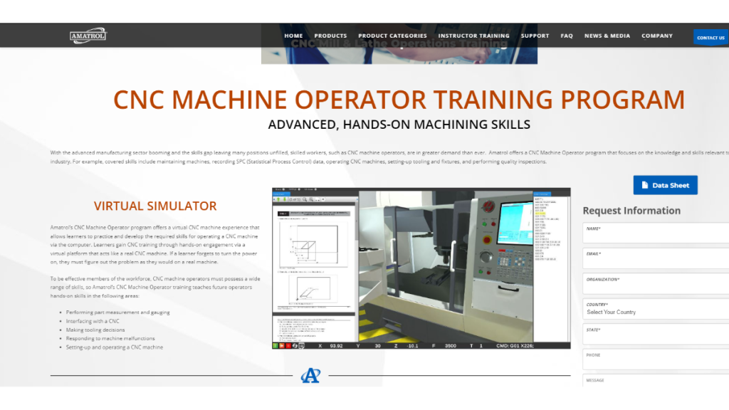 CNC Machine Operator Training Program by Amatrol