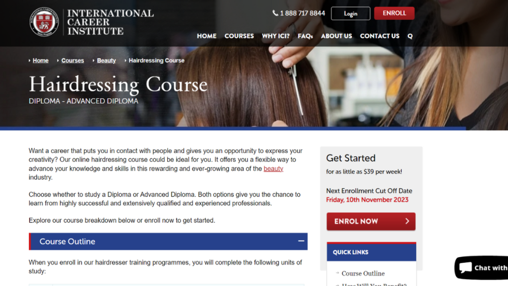 Hairdressing Stylist Course by ICI
