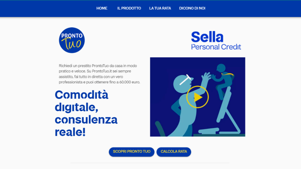 Prestito ProntoTuo Sella Personal Credit